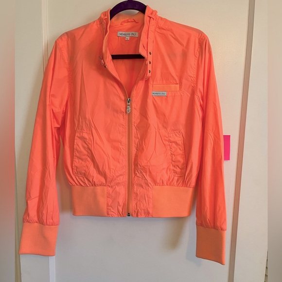 Members Only Jackets & Blazers - Members Only Orange Bomber Jacket